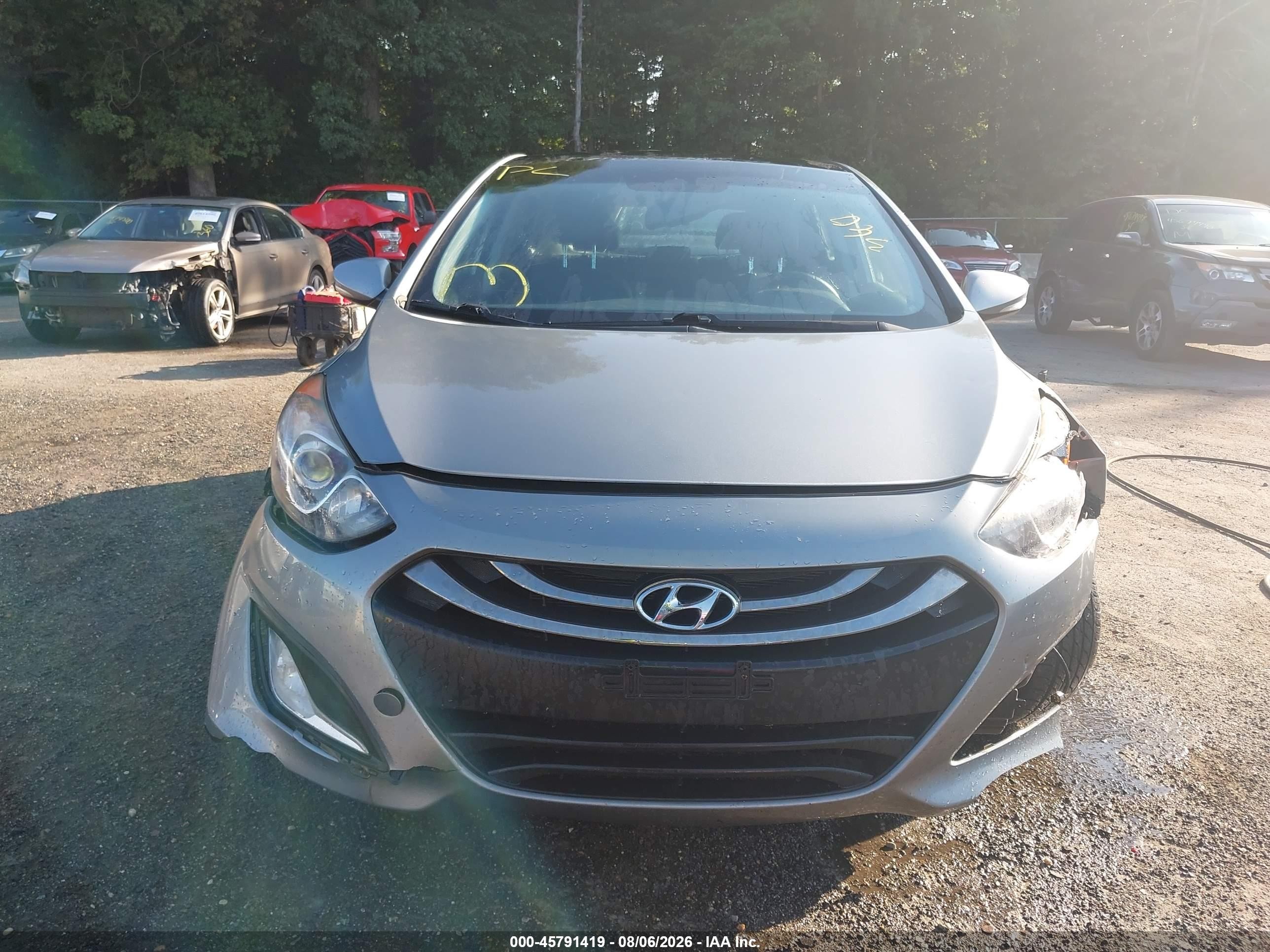 2014 Hyundai Elantra Gt   Gray vin: KMHD35LHXEU164441
