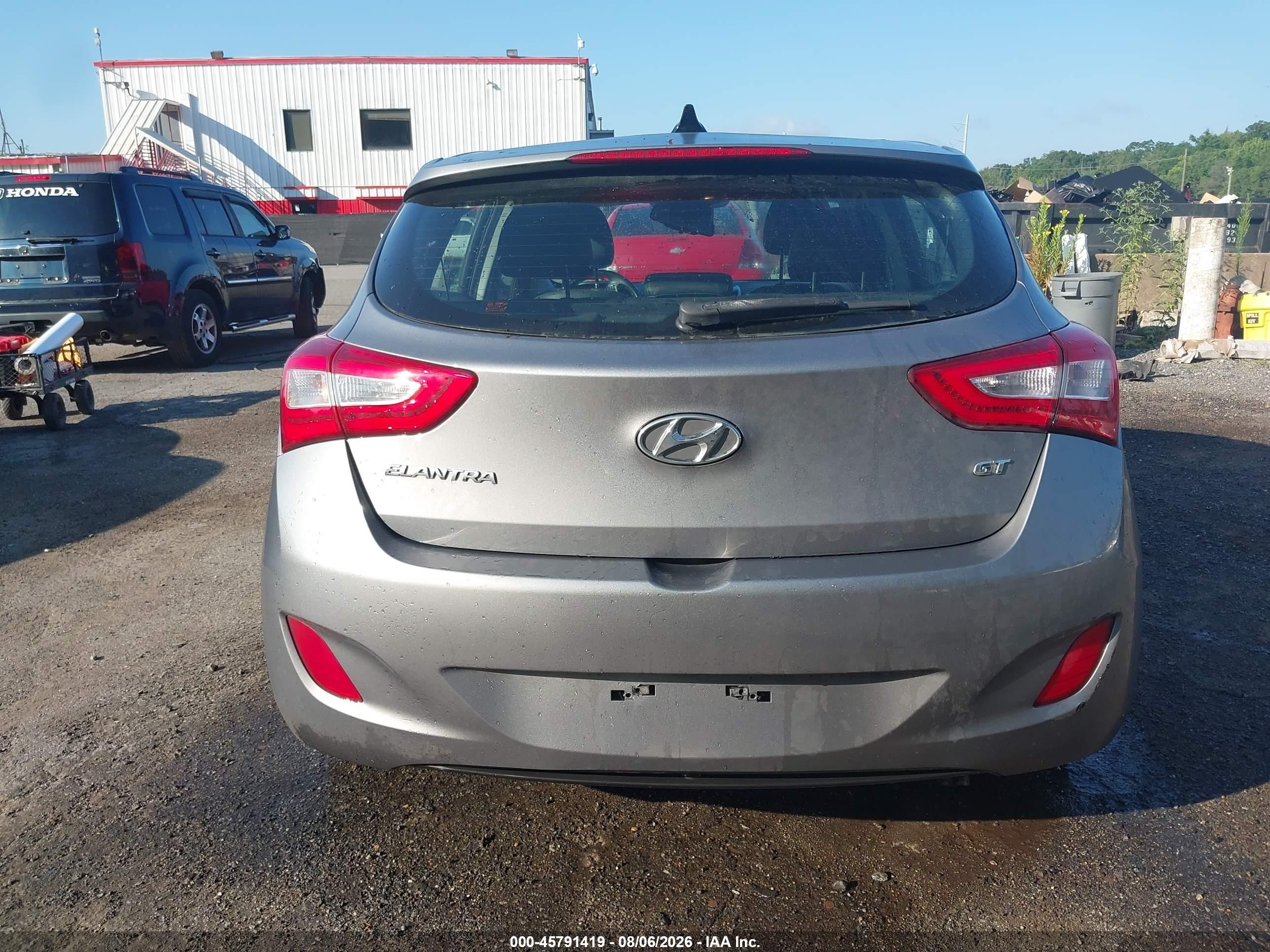 2014 Hyundai Elantra Gt   Gray vin: KMHD35LHXEU164441