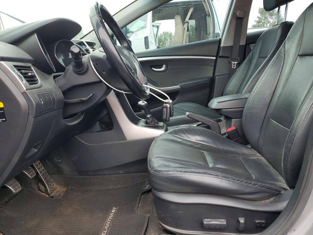 2014 Hyundai Elantra Gt Base Gray vin: KMHD35LHXEU165542