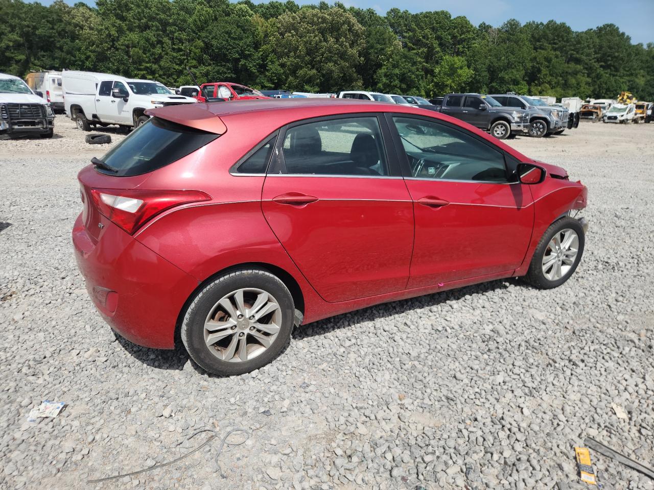 2014 Hyundai Elantra Gt Base Red vin: KMHD35LHXEU177772