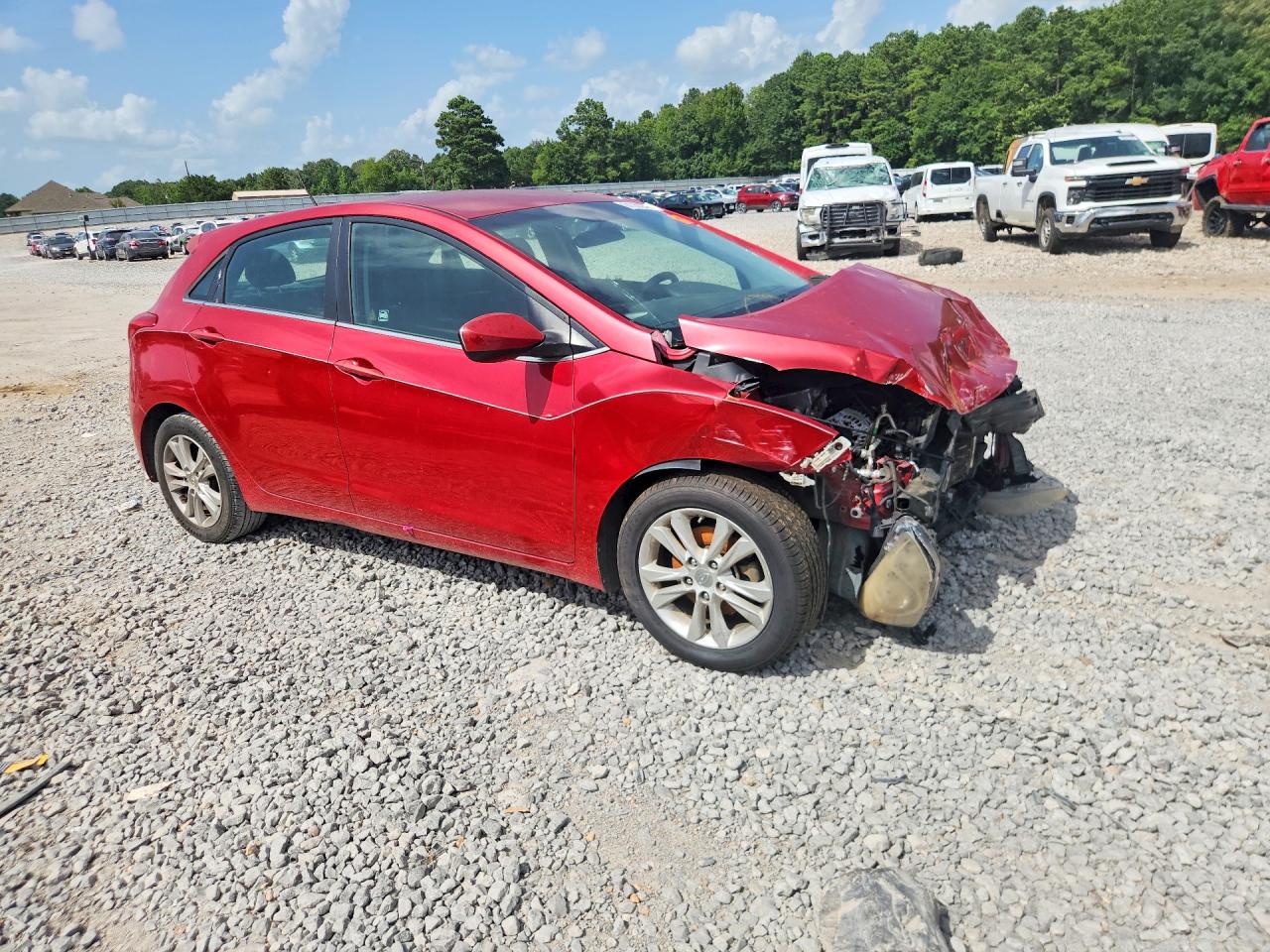 2014 Hyundai Elantra Gt Base Red vin: KMHD35LHXEU177772