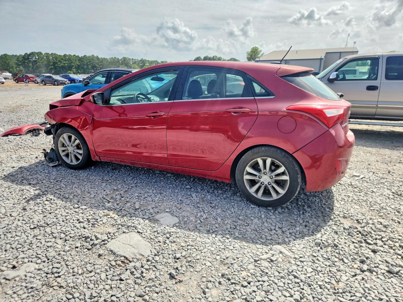 2014 Hyundai Elantra Gt Base Red vin: KMHD35LHXEU177772