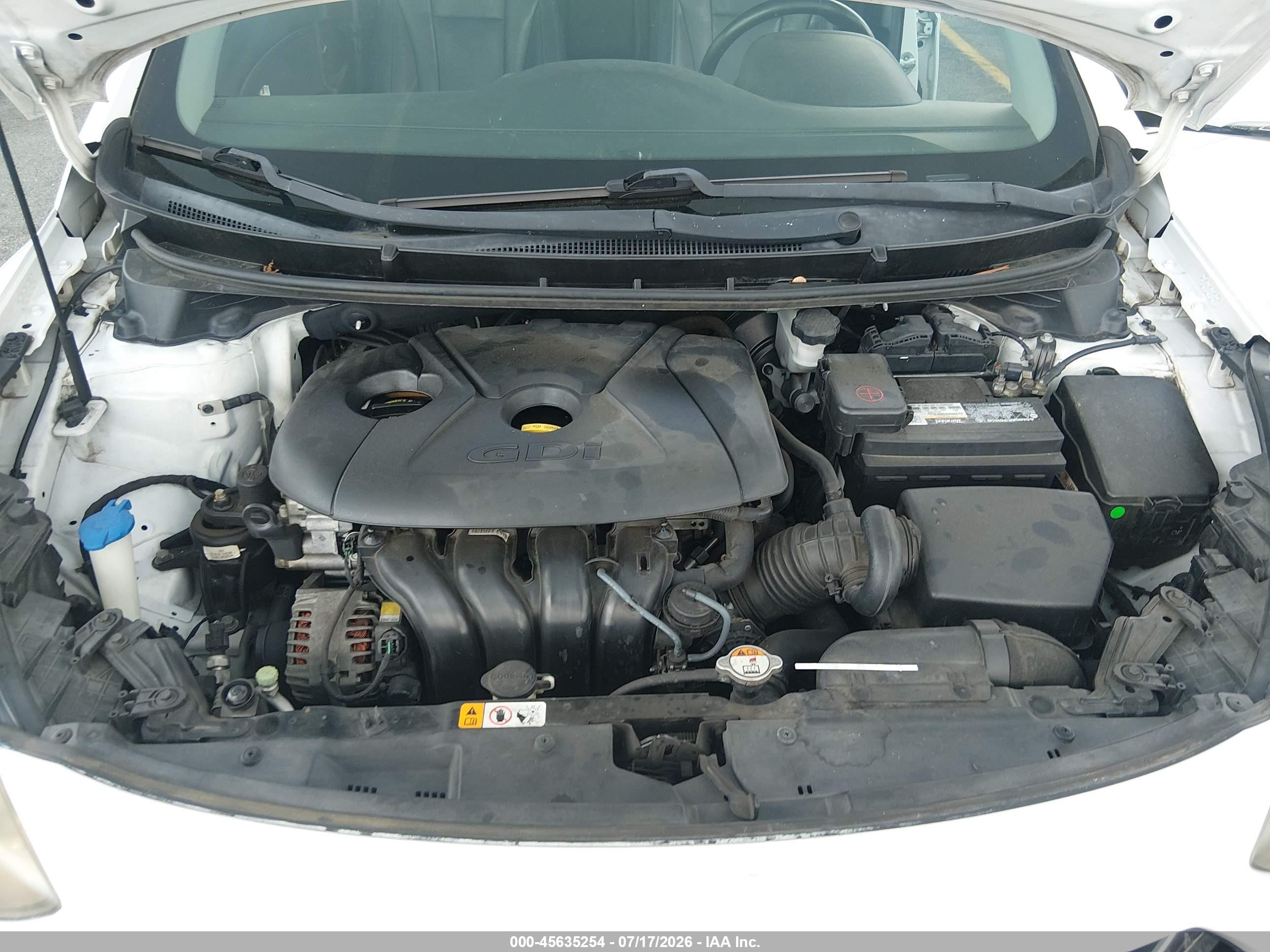 2014 Hyundai Elantra Gt Base W/blue White vin: KMHD35LHXEU182390