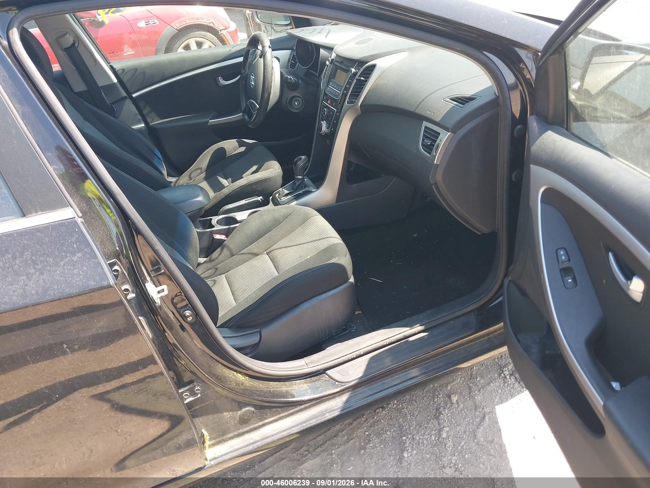 2014 Hyundai Elantra Gt   Черный vin: KMHD35LHXEU195205
