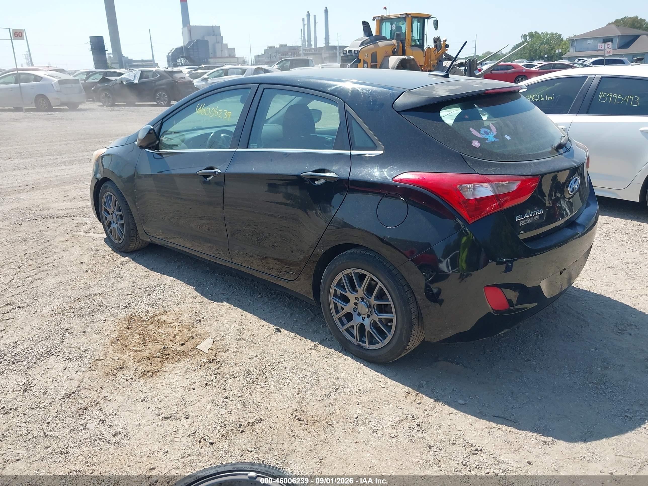 2014 Hyundai Elantra Gt   Черный vin: KMHD35LHXEU195205