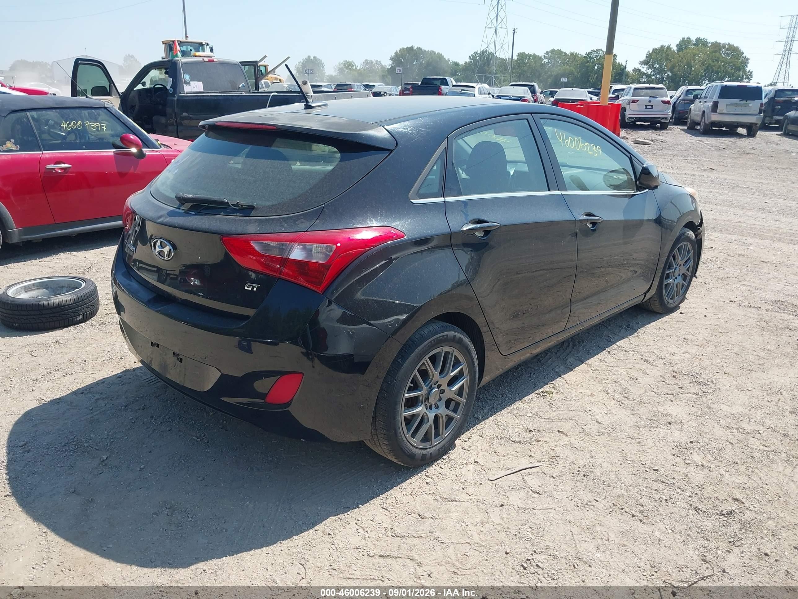2014 Hyundai Elantra Gt   Черный vin: KMHD35LHXEU195205