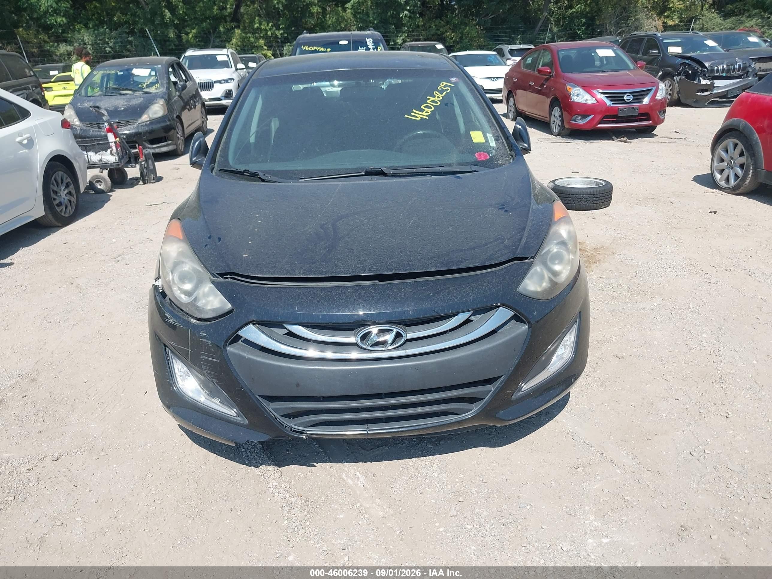 2014 Hyundai Elantra Gt   Черный vin: KMHD35LHXEU195205