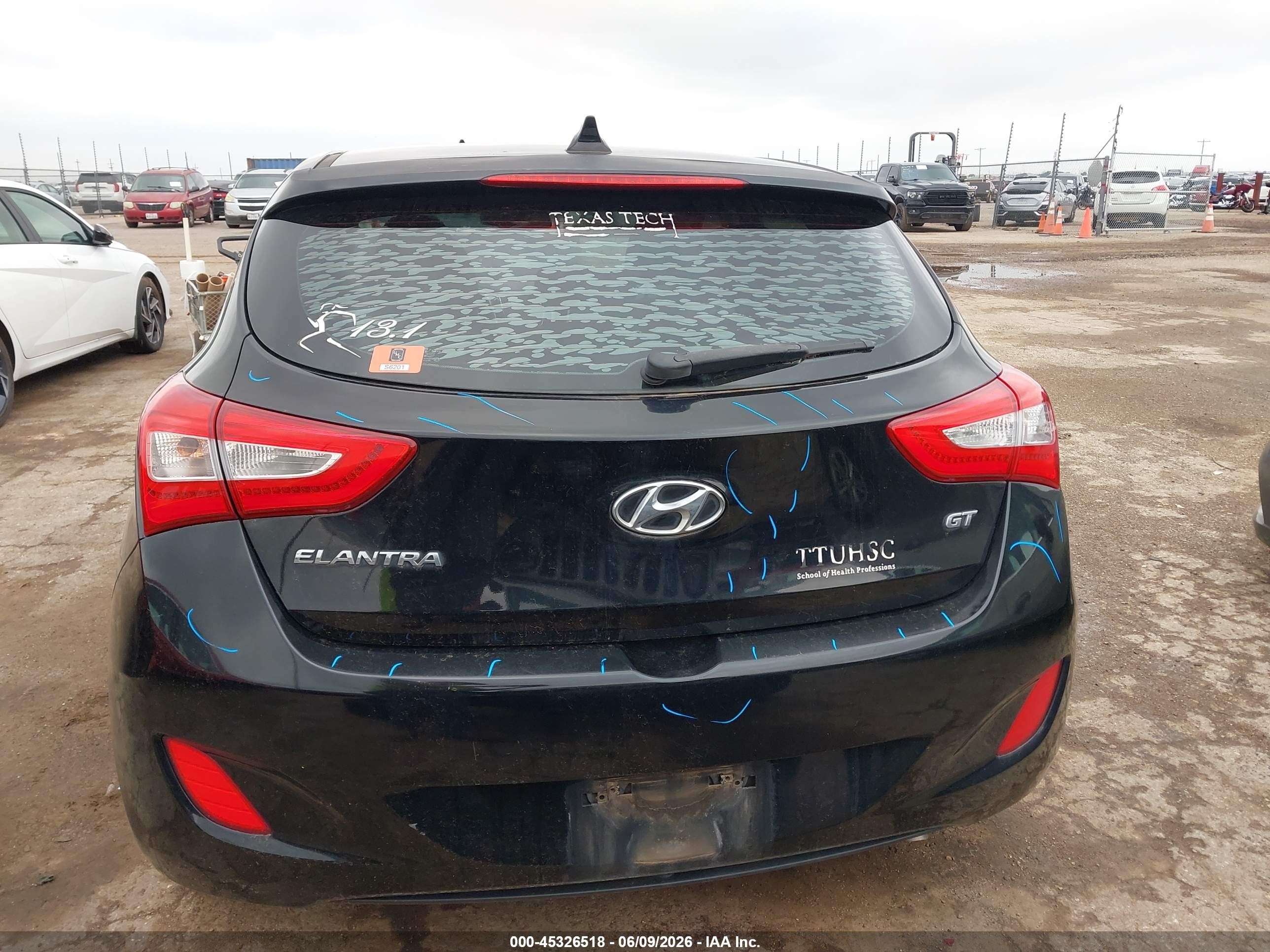 2014 Hyundai Elantra Gt   Black vin: KMHD35LHXEU217137