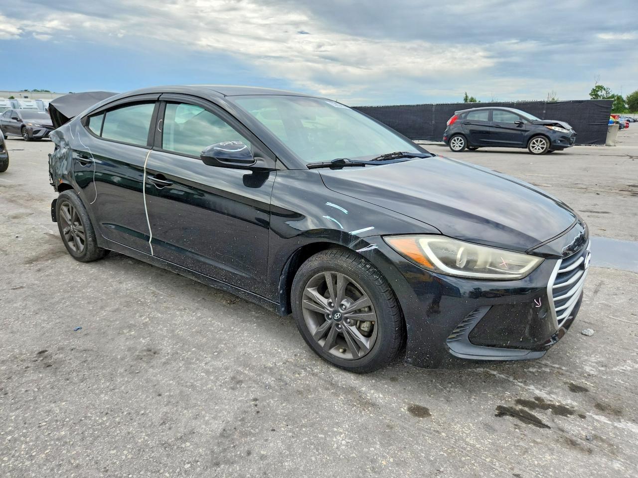 2017 Hyundai Elantra Se Черный vin: KMHD74LF0HU079528
