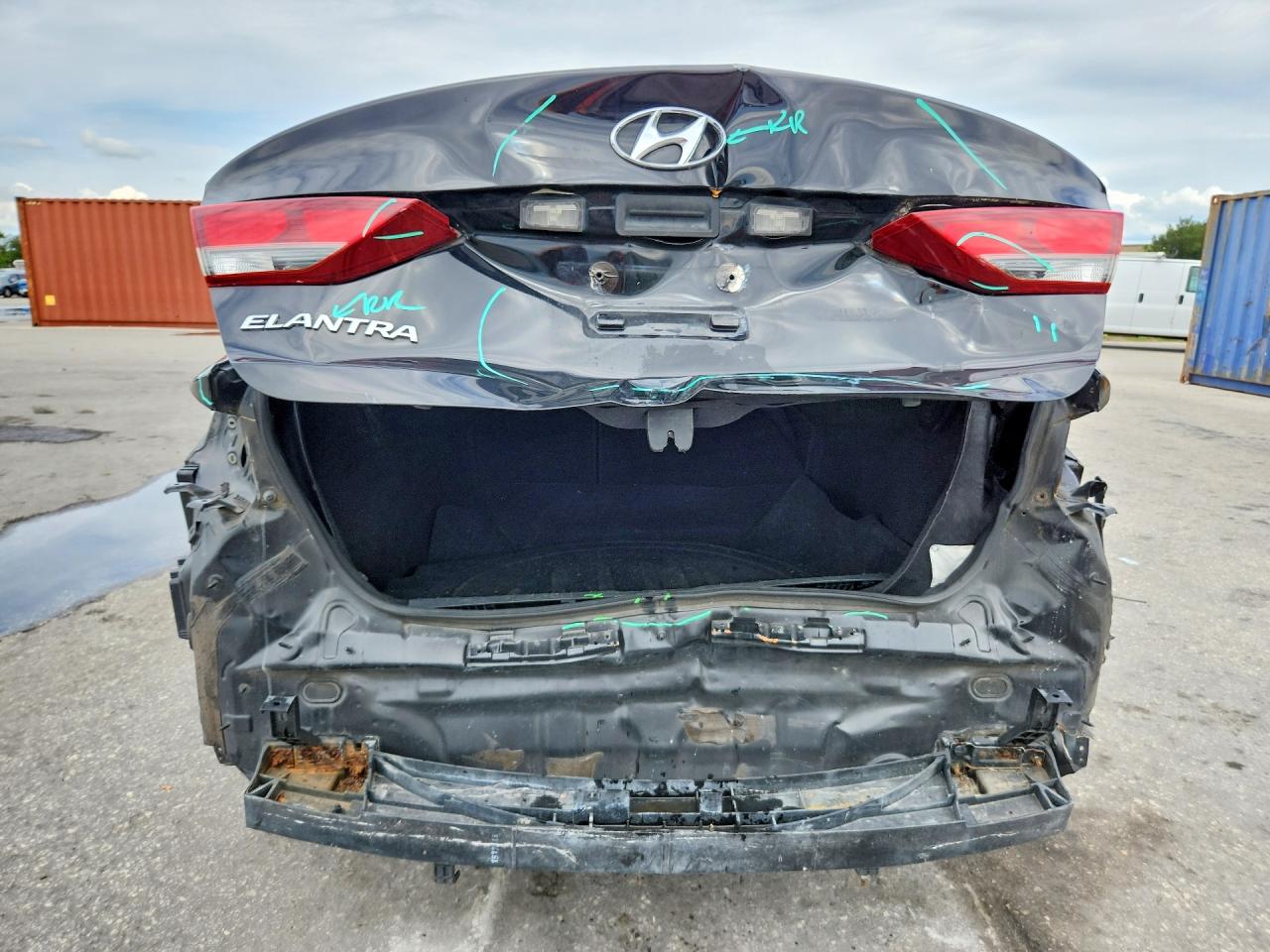 2017 Hyundai Elantra Se Черный vin: KMHD74LF0HU079528