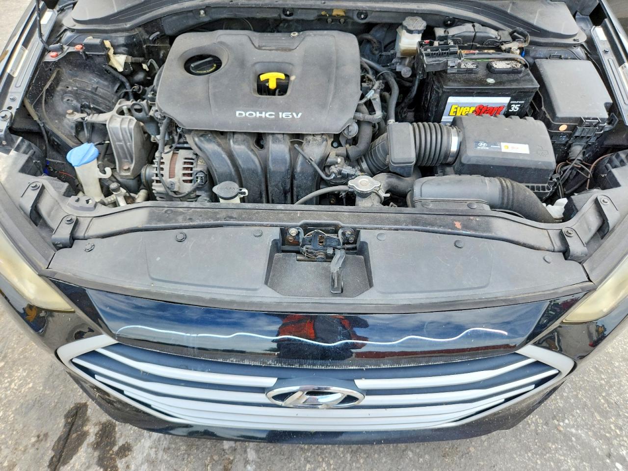 2017 Hyundai Elantra Se Черный vin: KMHD74LF0HU079528