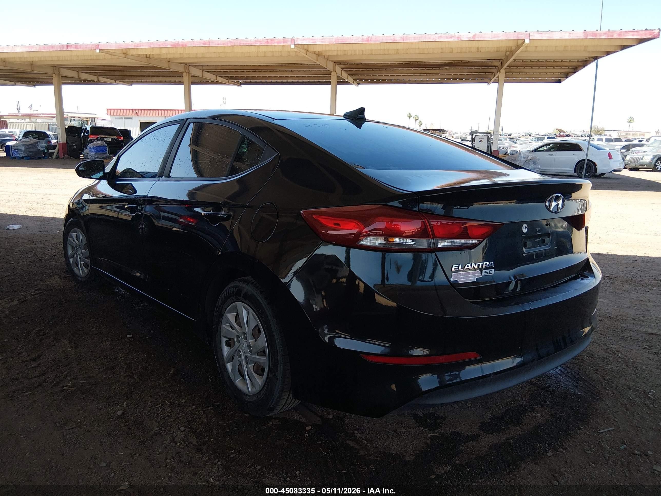 2017 Hyundai Elantra Se Black vin: KMHD74LF0HU182979