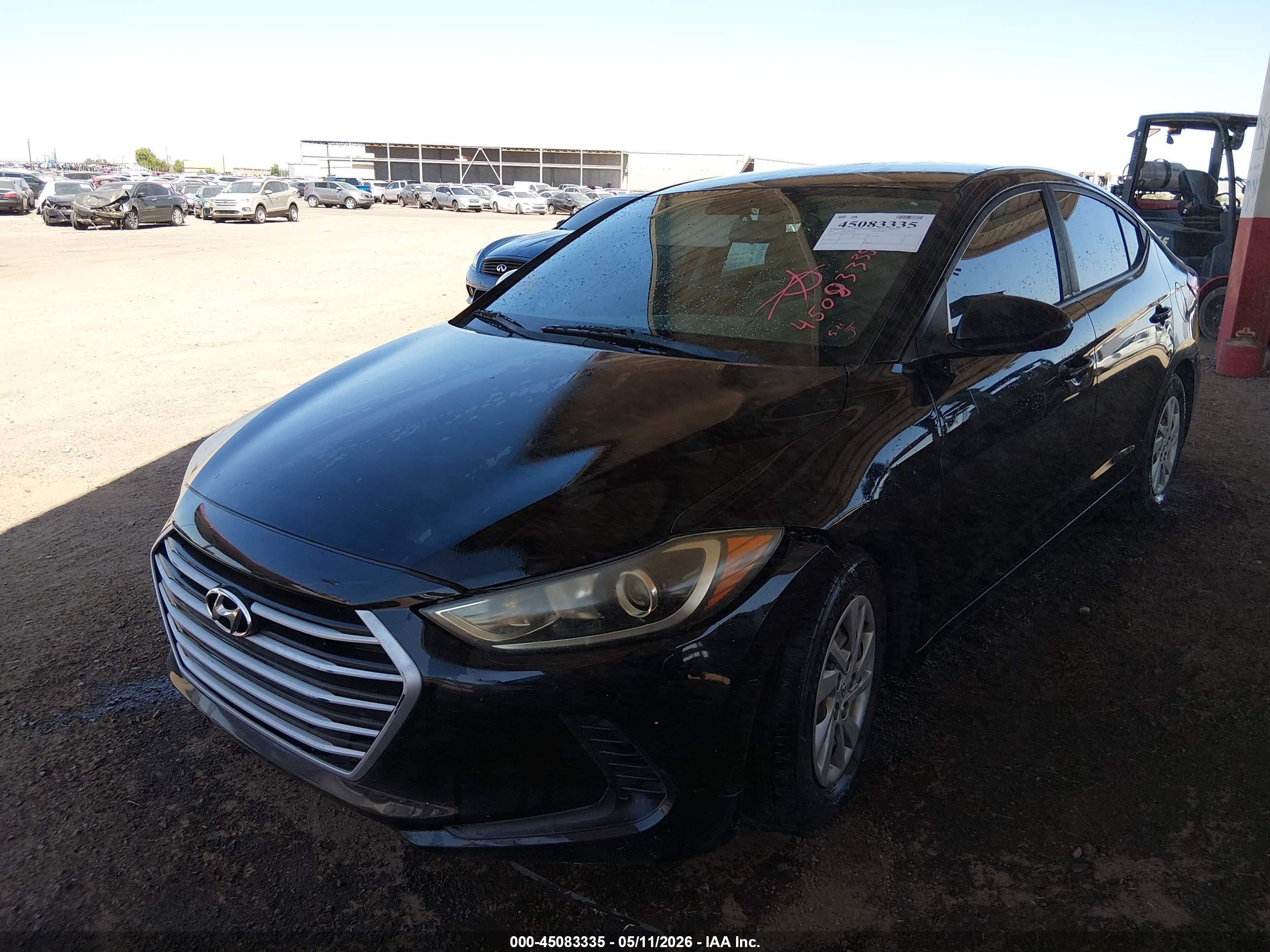 2017 Hyundai Elantra Se Black vin: KMHD74LF0HU182979