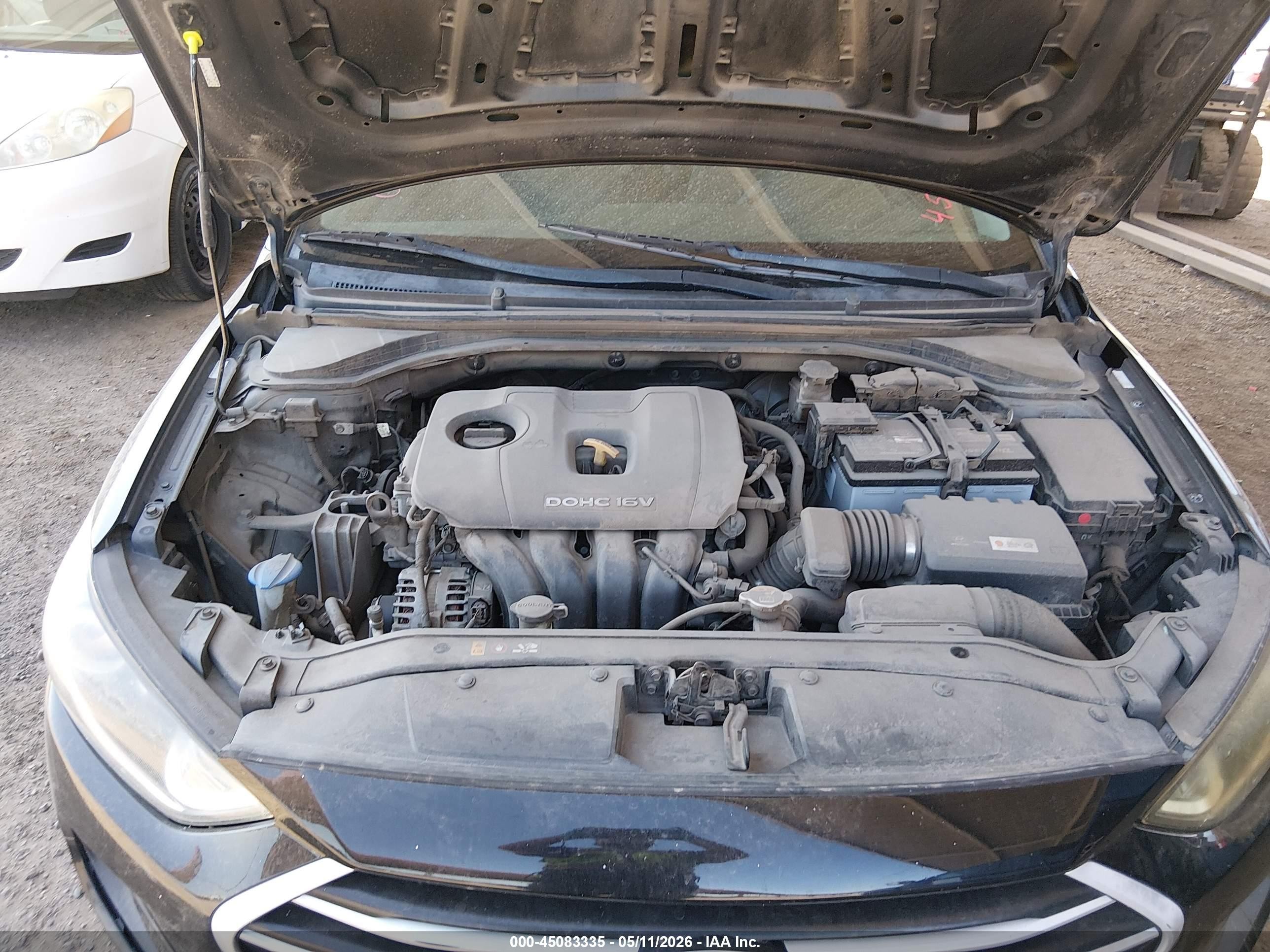 2017 Hyundai Elantra Se Black vin: KMHD74LF0HU182979