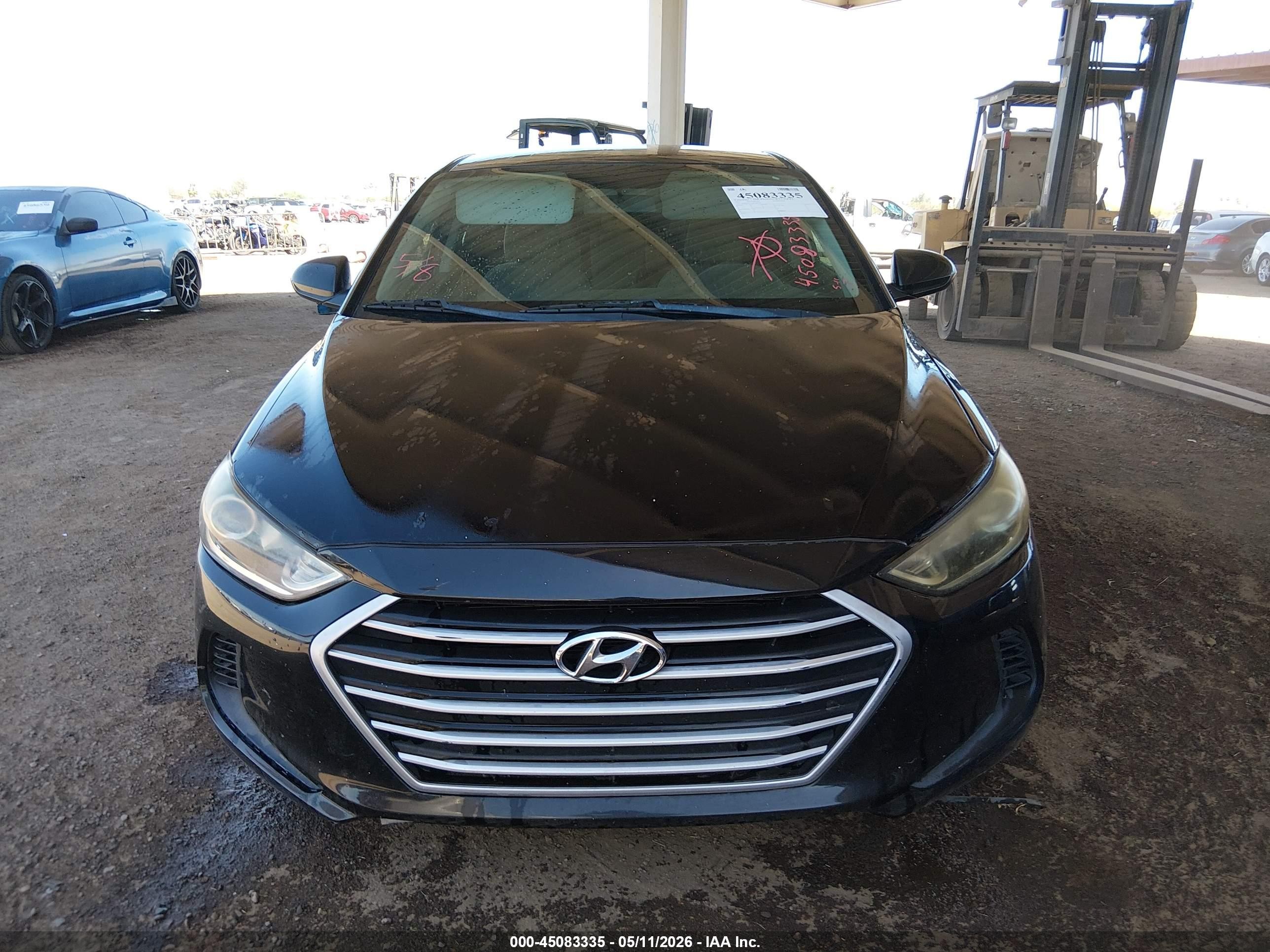 2017 Hyundai Elantra Se Black vin: KMHD74LF0HU182979