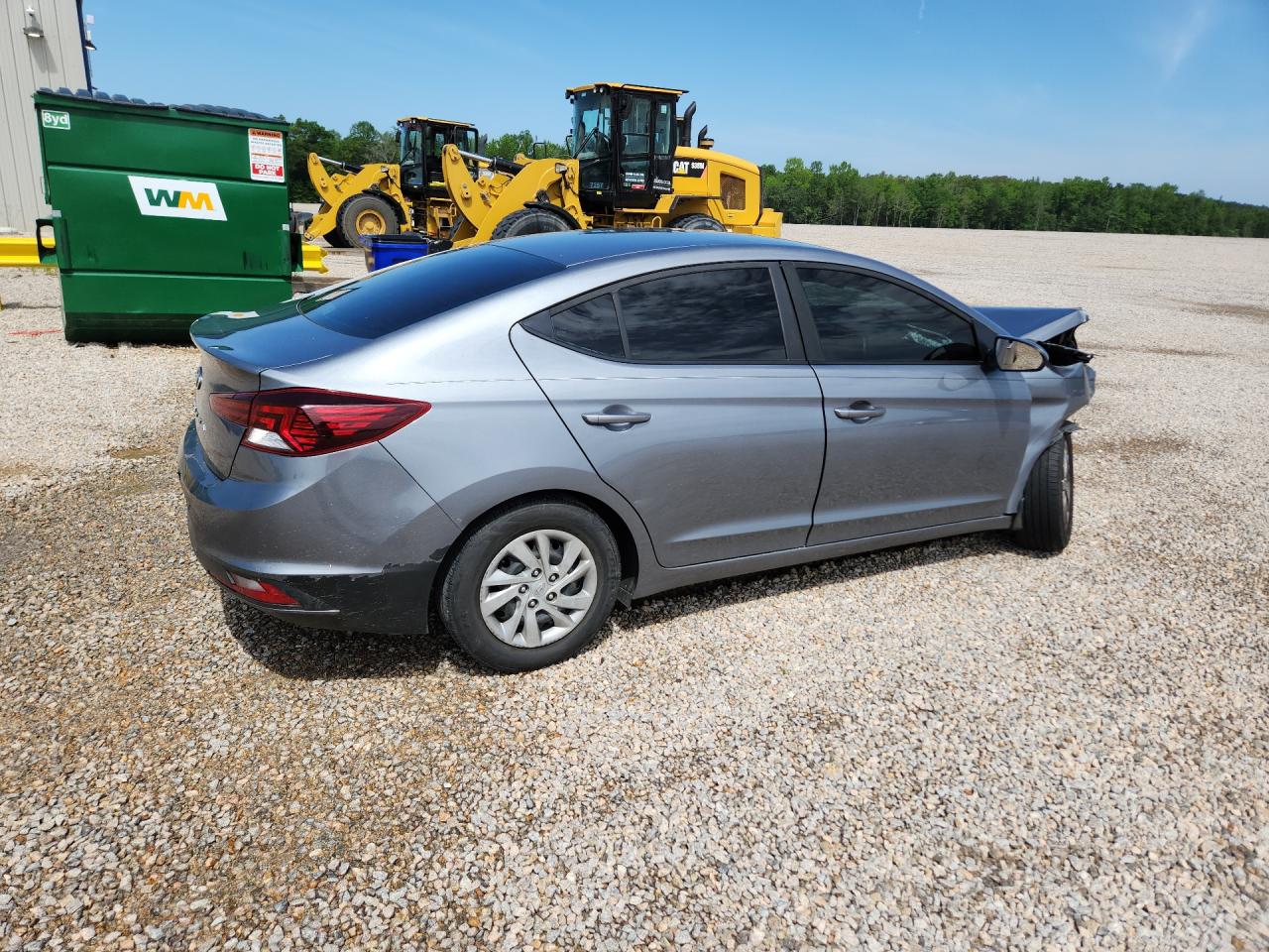 2019 Hyundai Elantra Se Gray vin: KMHD74LF0KU868673