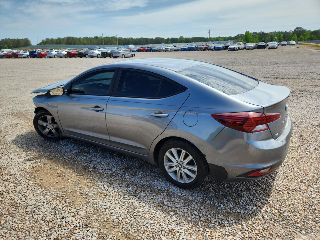 2019 Hyundai Elantra Se Gray vin: KMHD74LF0KU868673