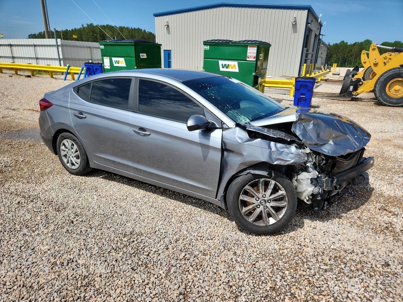 2019 Hyundai Elantra Se Gray vin: KMHD74LF0KU868673