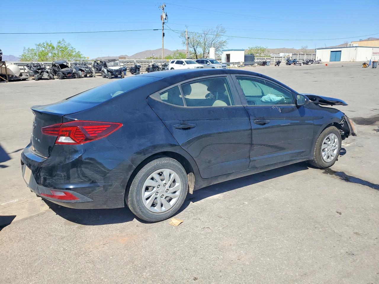 2019 Hyundai Elantra Se Black vin: KMHD74LF4KU888926