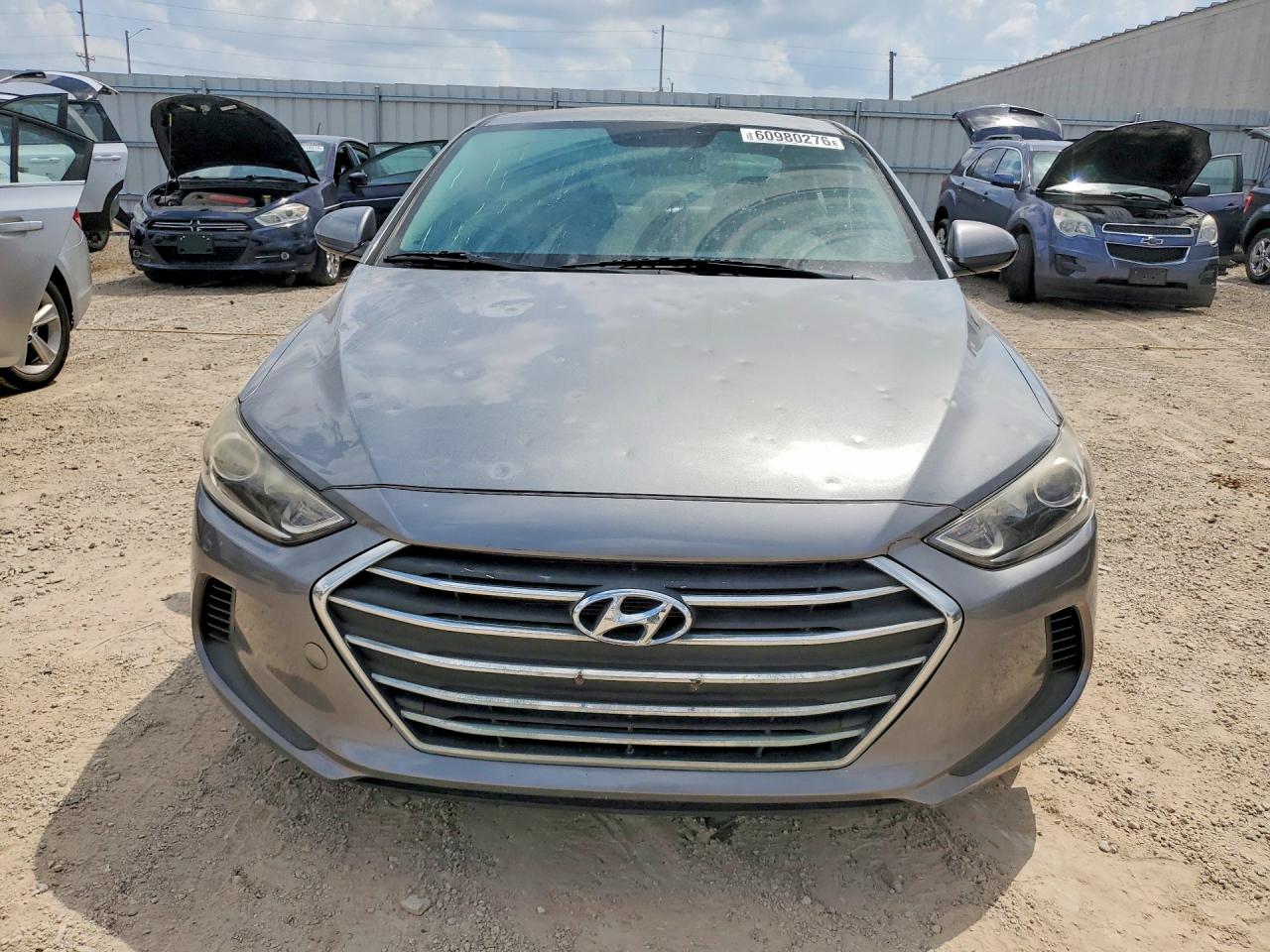 2017 Hyundai Elantra Se Серый vin: KMHD74LF5HU119988