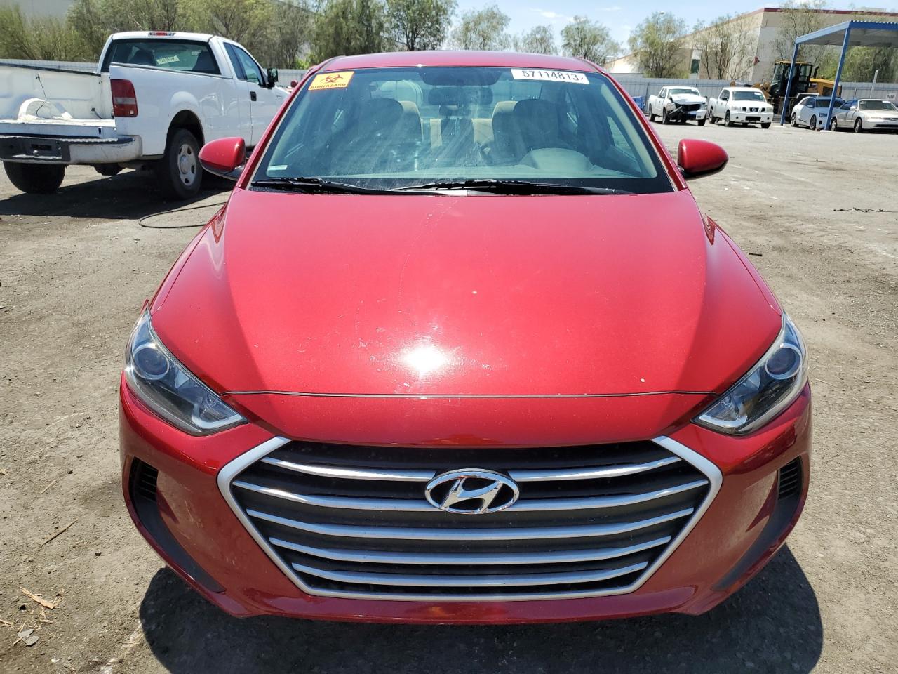 2017 Hyundai Elantra Se Burgundy vin: KMHD74LF5HU409177