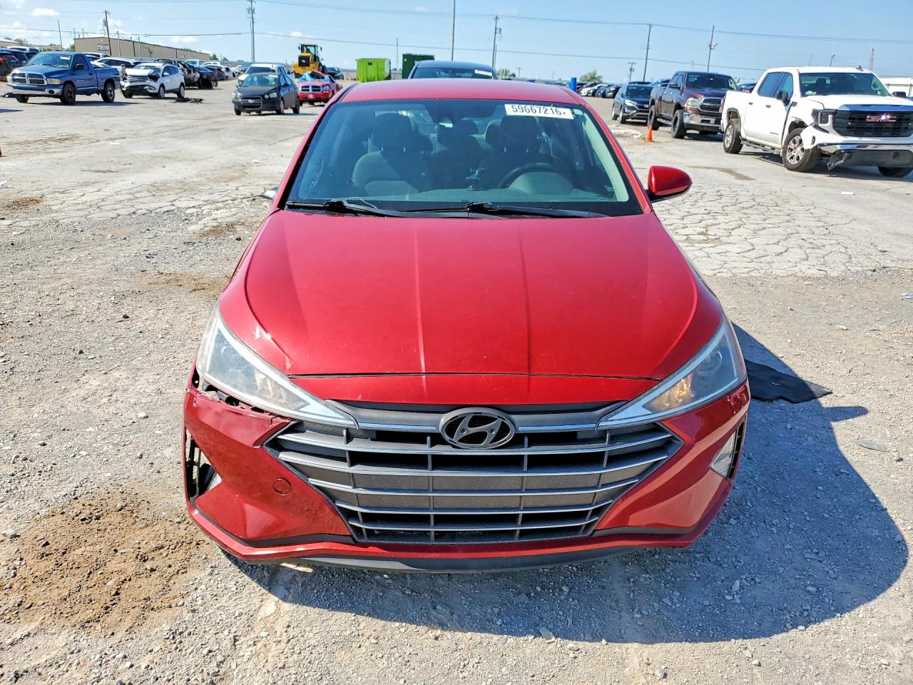 2020 Hyundai Elantra Se Red vin: KMHD74LF5LU002047