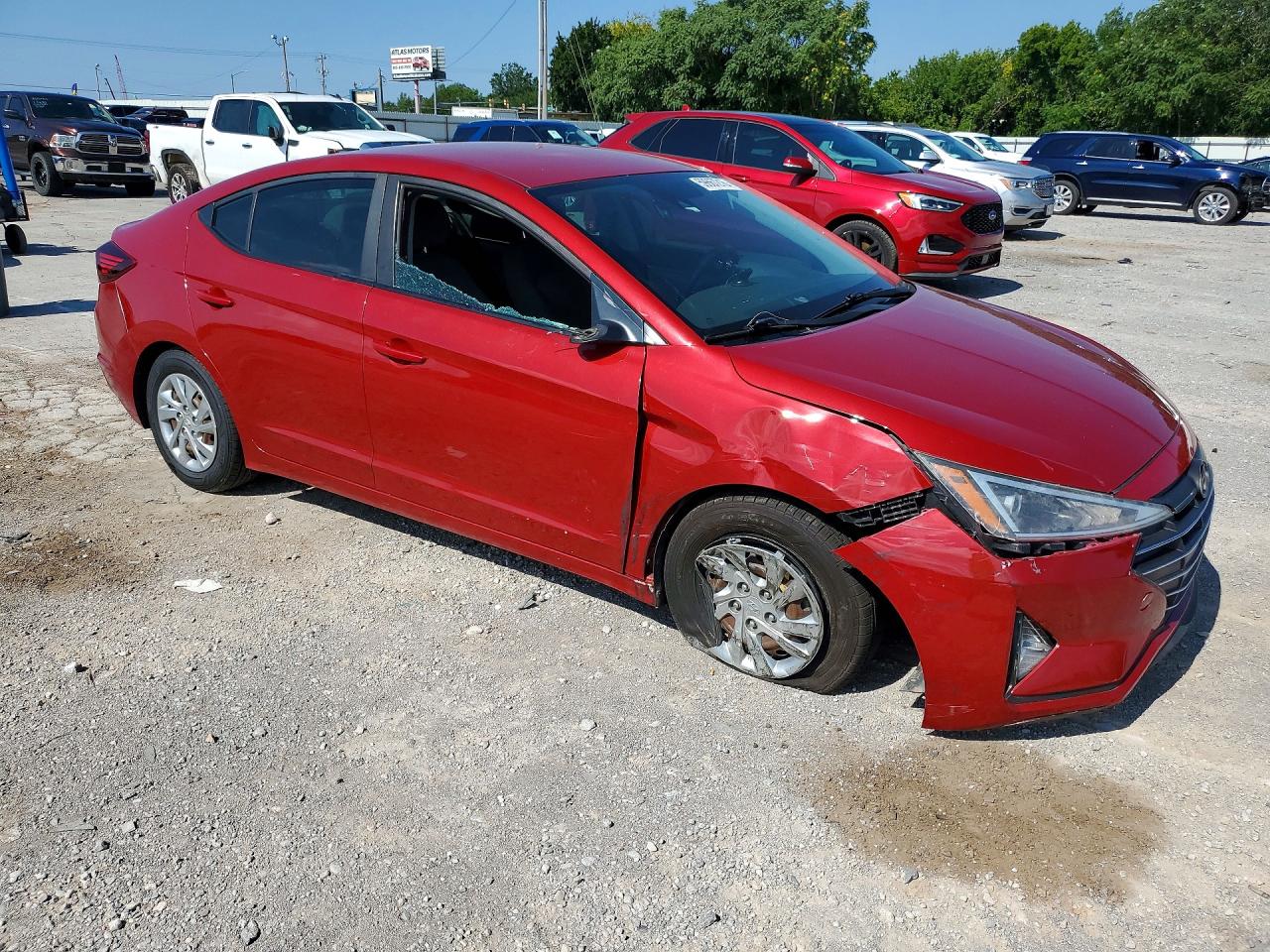 2020 Hyundai Elantra Se Red vin: KMHD74LF5LU002047