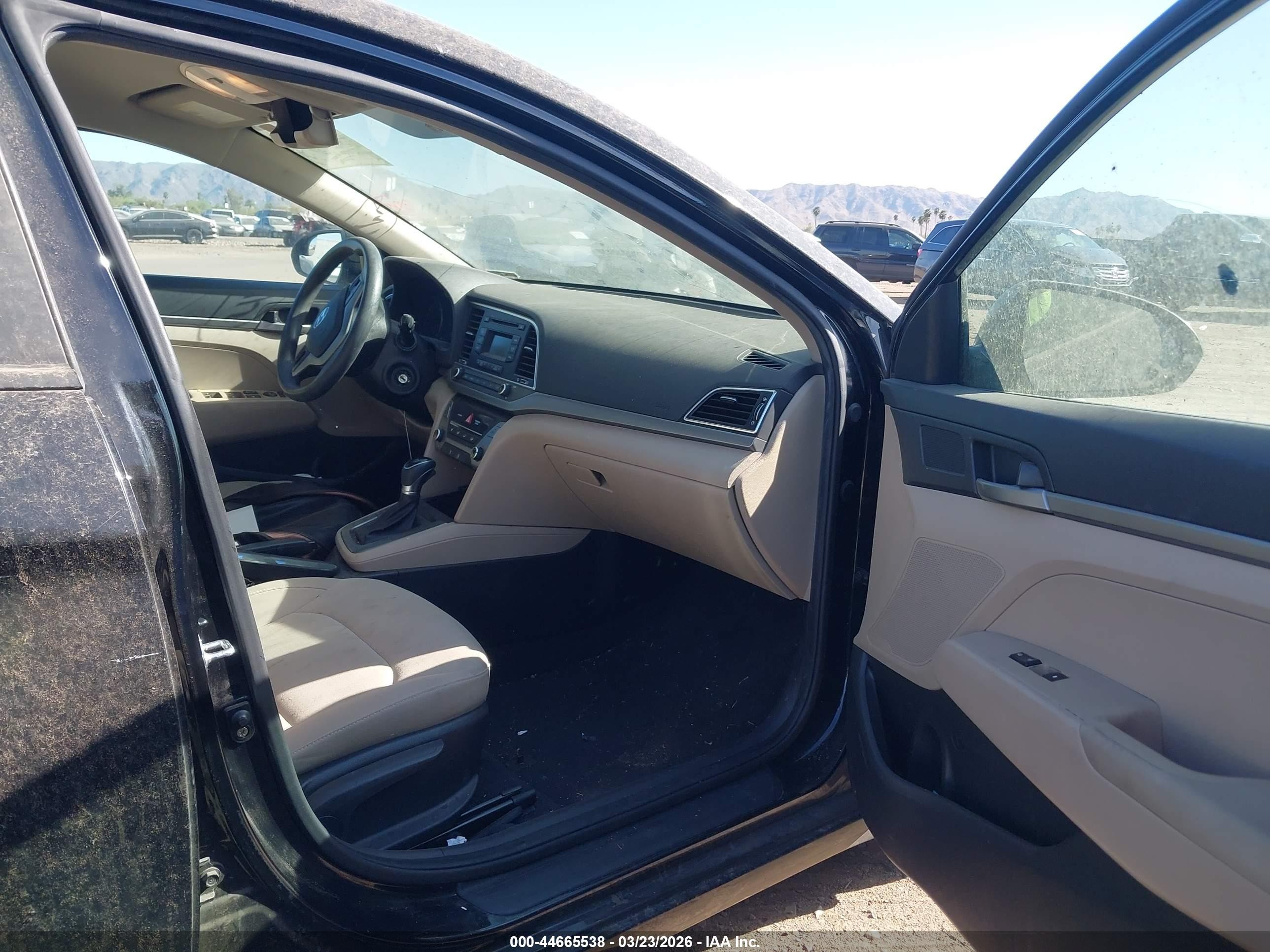 2017 Hyundai Elantra Se Black vin: KMHD74LF6HU367117