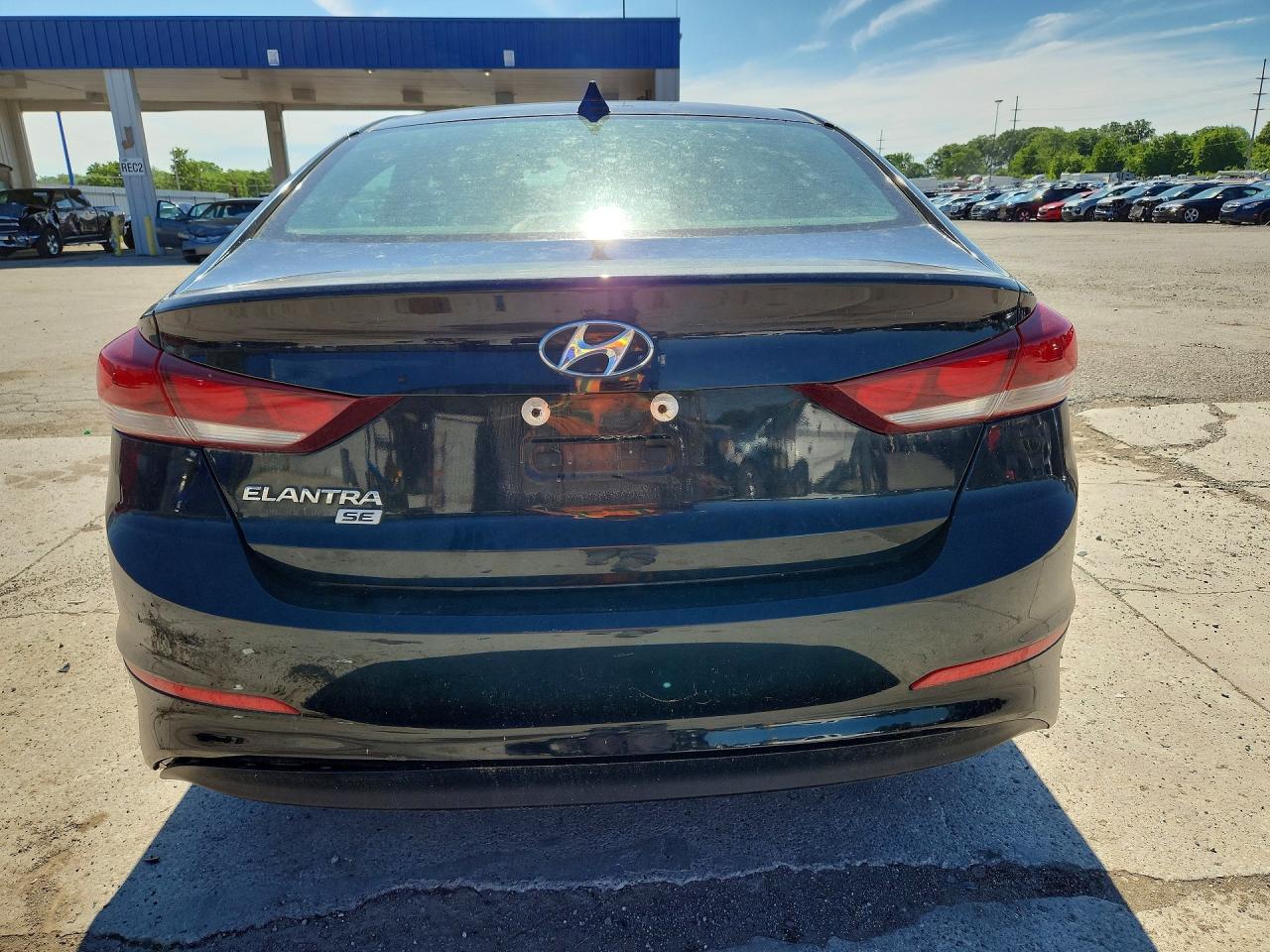 2017 Hyundai Elantra Se Черный vin: KMHD74LF7HU094737