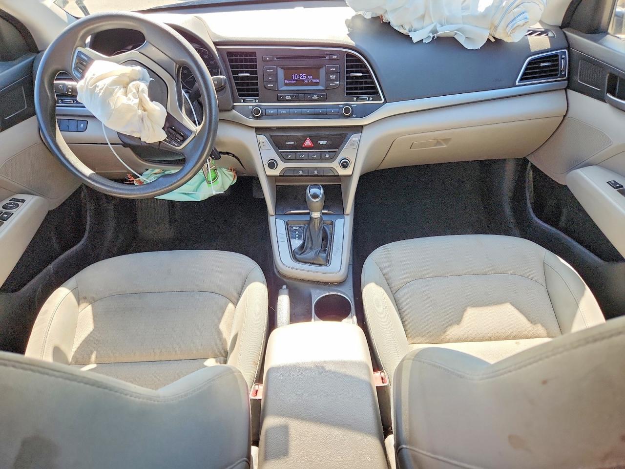 2017 Hyundai Elantra Se Черный vin: KMHD74LF7HU094737