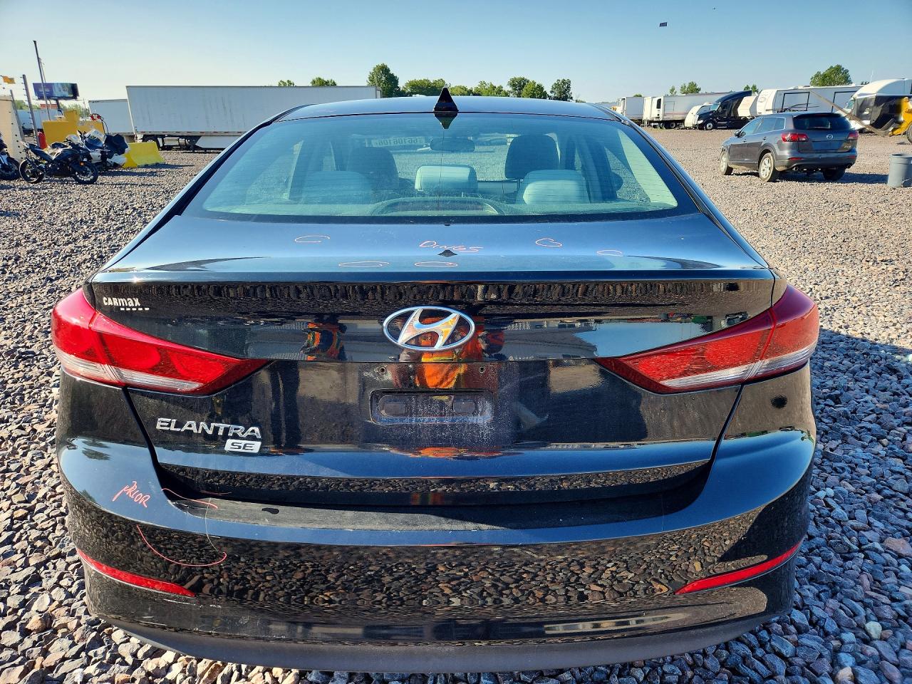 2017 Hyundai Elantra Se Black vin: KMHD74LF7HU114811