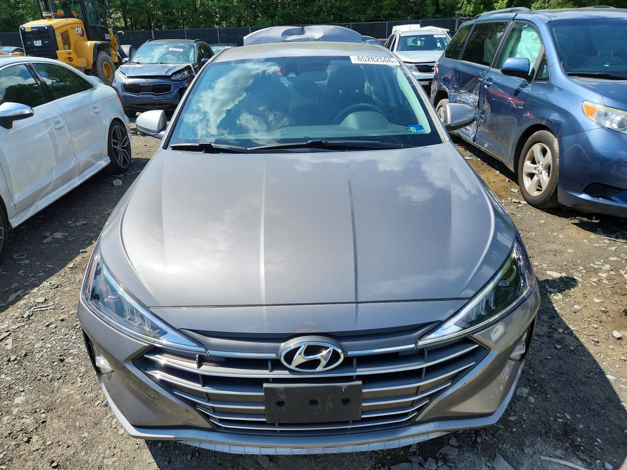 2020 Hyundai Elantra Se Gray vin: KMHD74LF7LU106149