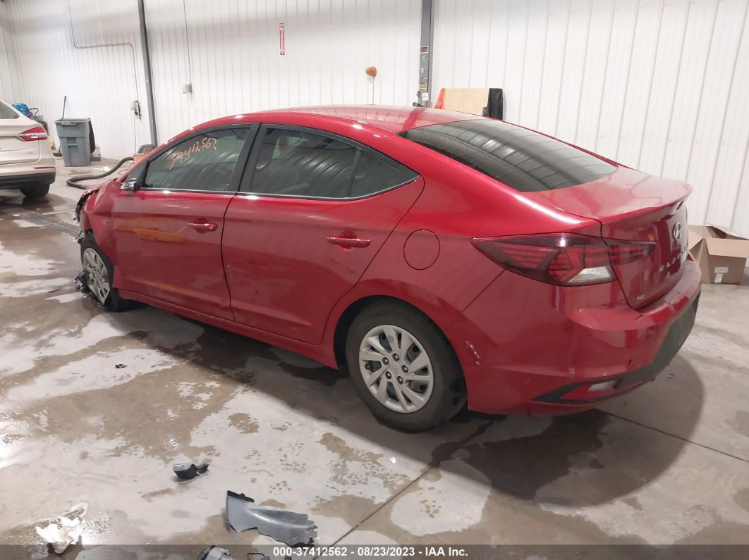 2020 Hyundai Elantra Se Red vin: KMHD74LF7LU947632