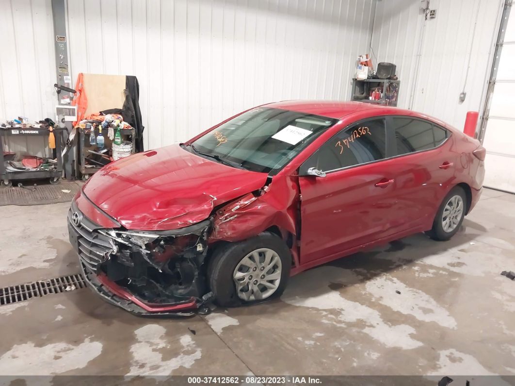 2020 Hyundai Elantra Se Red vin: KMHD74LF7LU947632