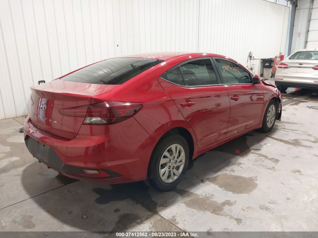 2020 Hyundai Elantra Se Red vin: KMHD74LF7LU947632