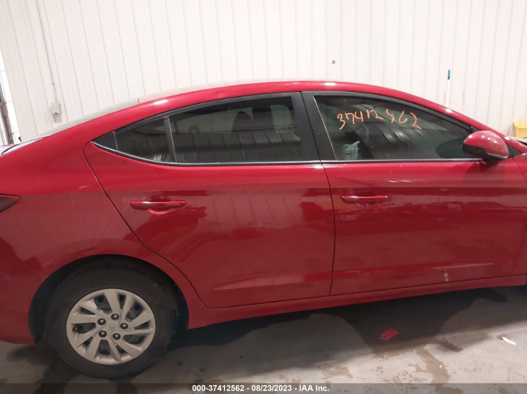 2020 Hyundai Elantra Se Red vin: KMHD74LF7LU947632