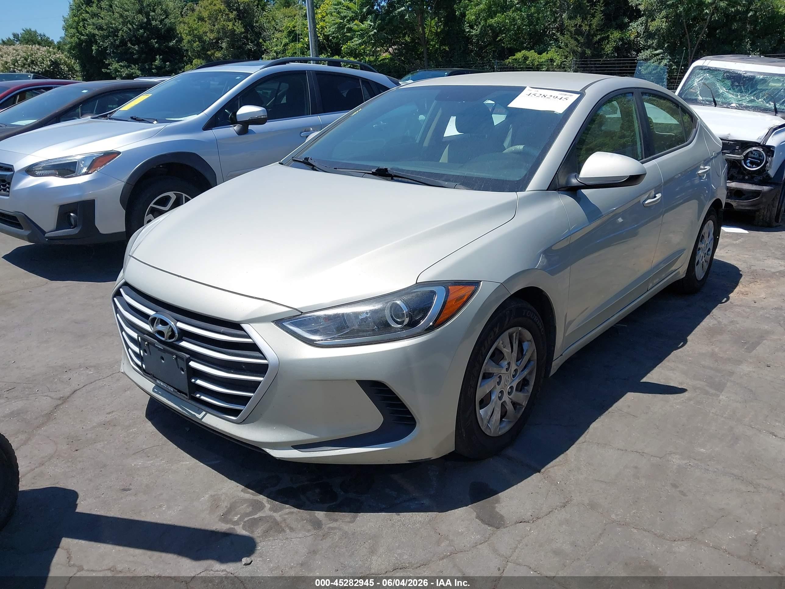 2017 Hyundai Elantra Se Золотой vin: KMHD74LF9HU330420