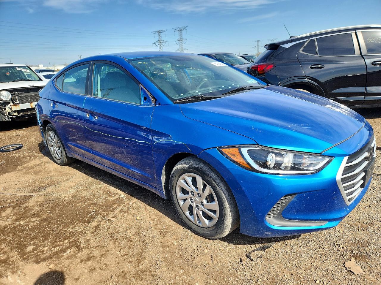 2017 Hyundai Elantra Se Blue vin: KMHD74LF9HU353728