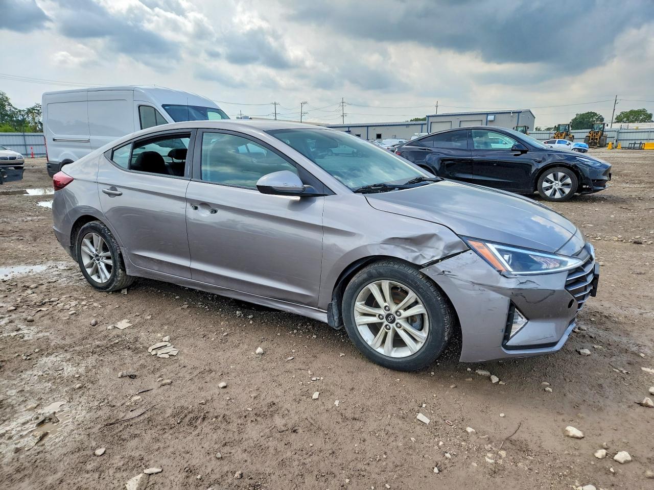 2020 Hyundai Elantra Se Серый vin: KMHD74LFXLU072692