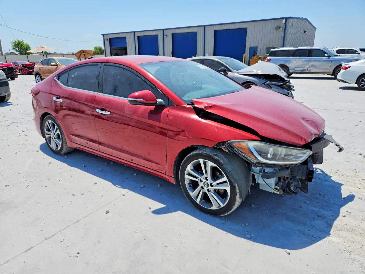 2017 Hyundai Elantra Limited Red vin: KMHD84LF0HU160770