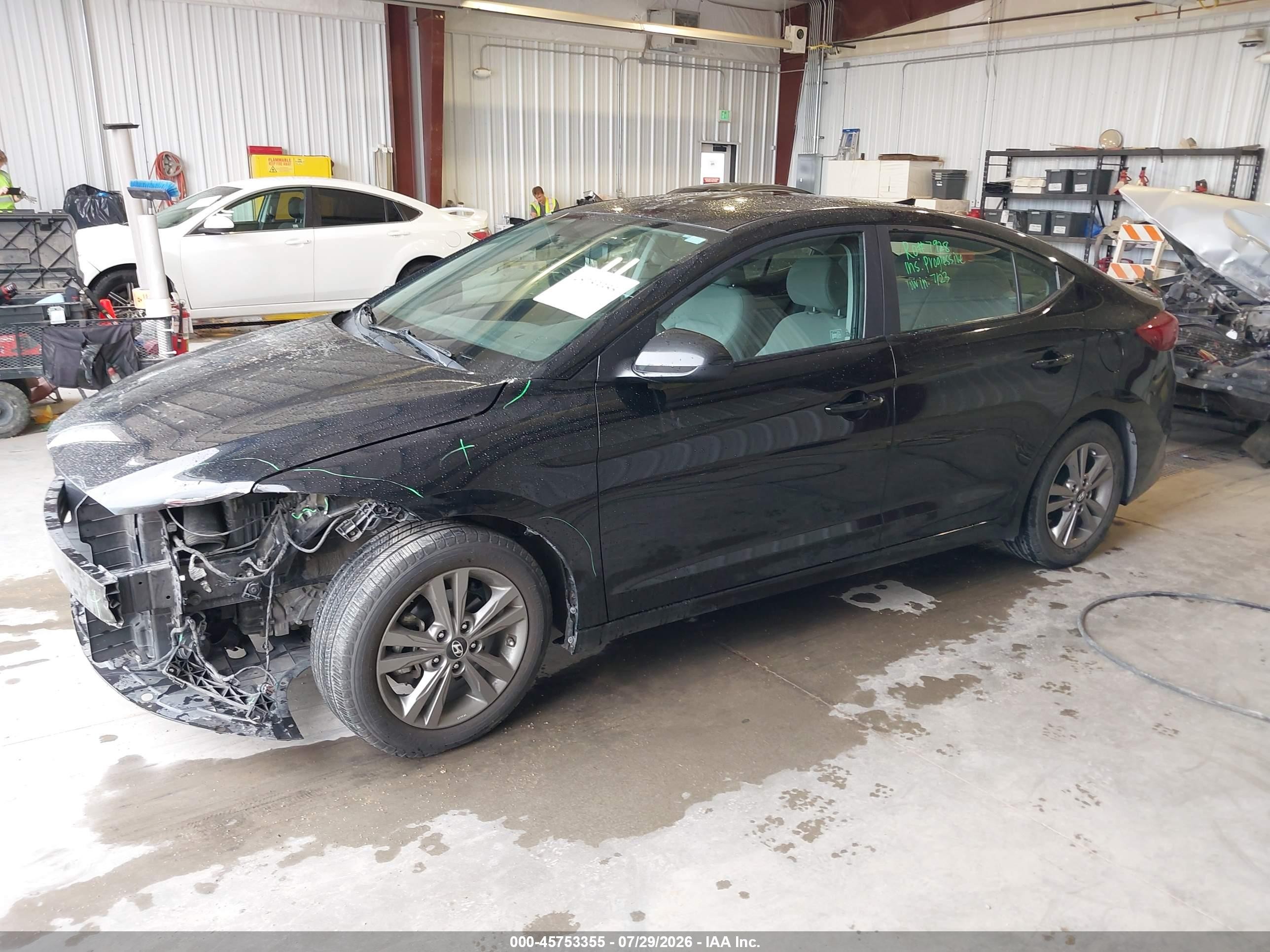 2017 Hyundai Elantra Se Black vin: KMHD84LF0HU179805