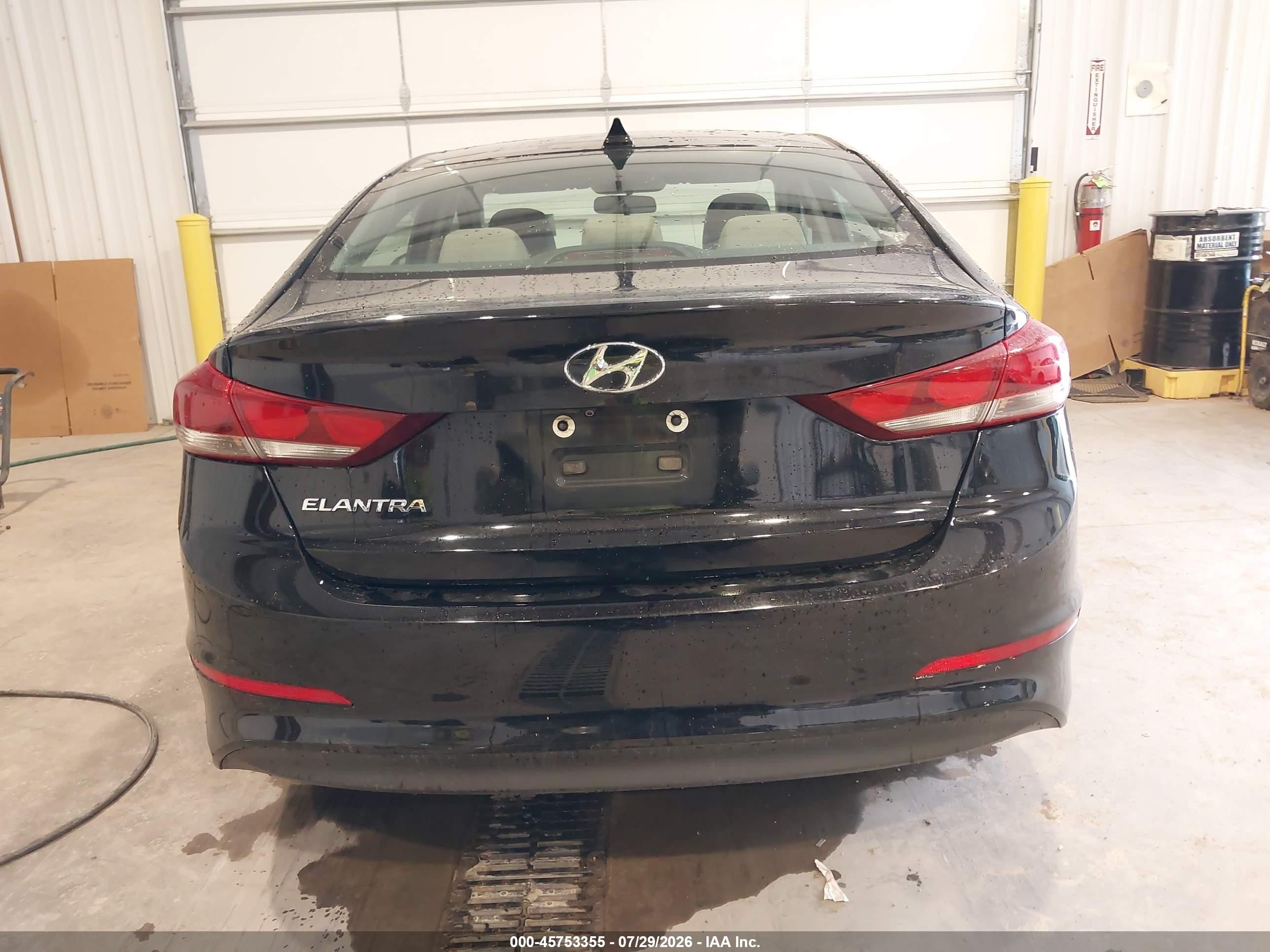 2017 Hyundai Elantra Se Black vin: KMHD84LF0HU179805
