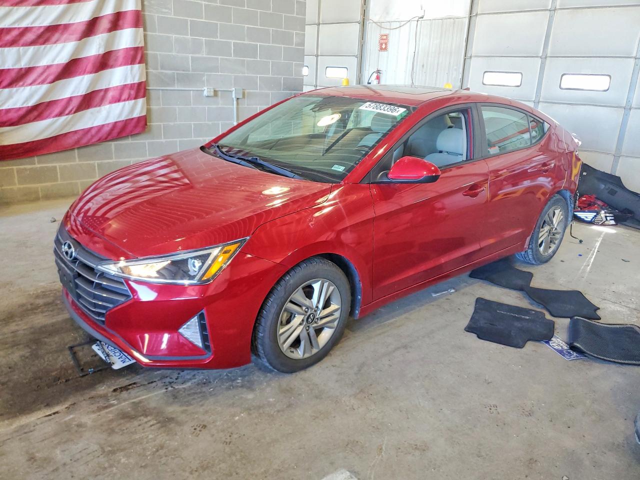 2019 Hyundai Elantra Value Edition Red vin: KMHD84LF1KU770460