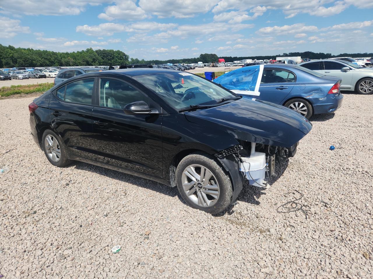 2019 Hyundai Elantra Sel Black vin: KMHD84LF1KU844332