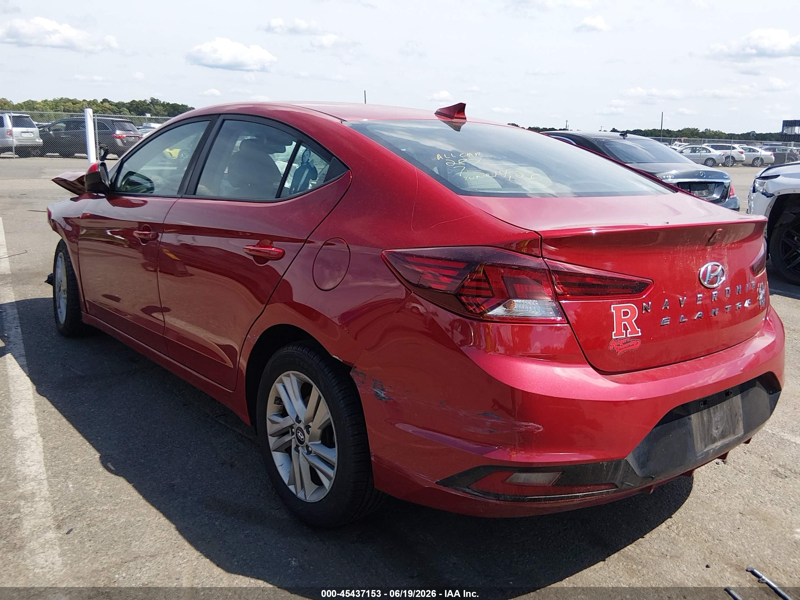 2020 Hyundai Elantra Value Edition Red vin: KMHD84LF1LU001166