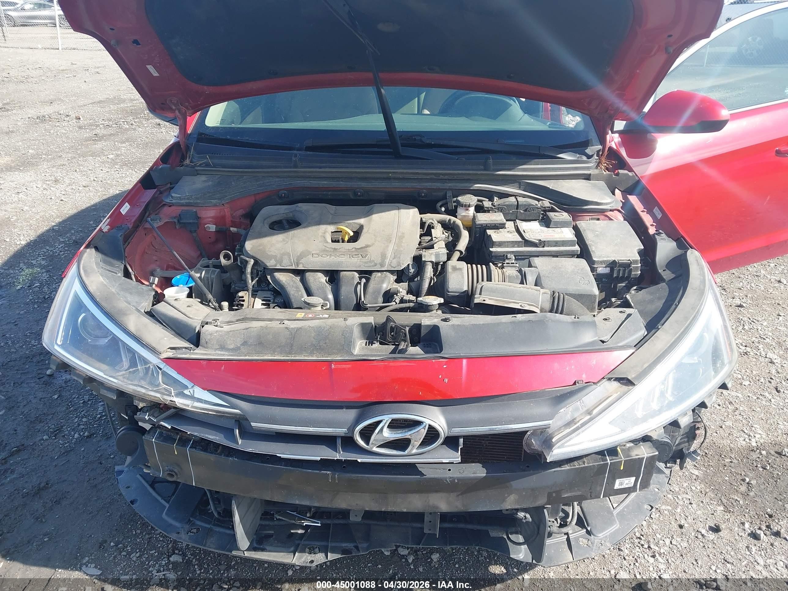 2020 Hyundai Elantra Value Edition Red vin: KMHD84LF1LU107620