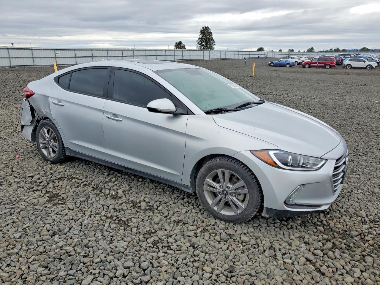 2017 Hyundai Elantra Value Edition Silver vin: KMHD84LF2HU354913