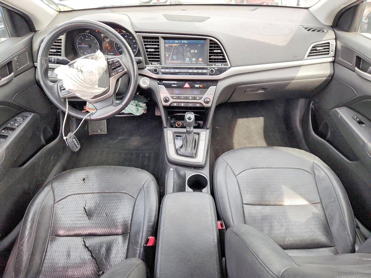 2018 Hyundai Elantra Limited Black vin: KMHD84LF2JU502936