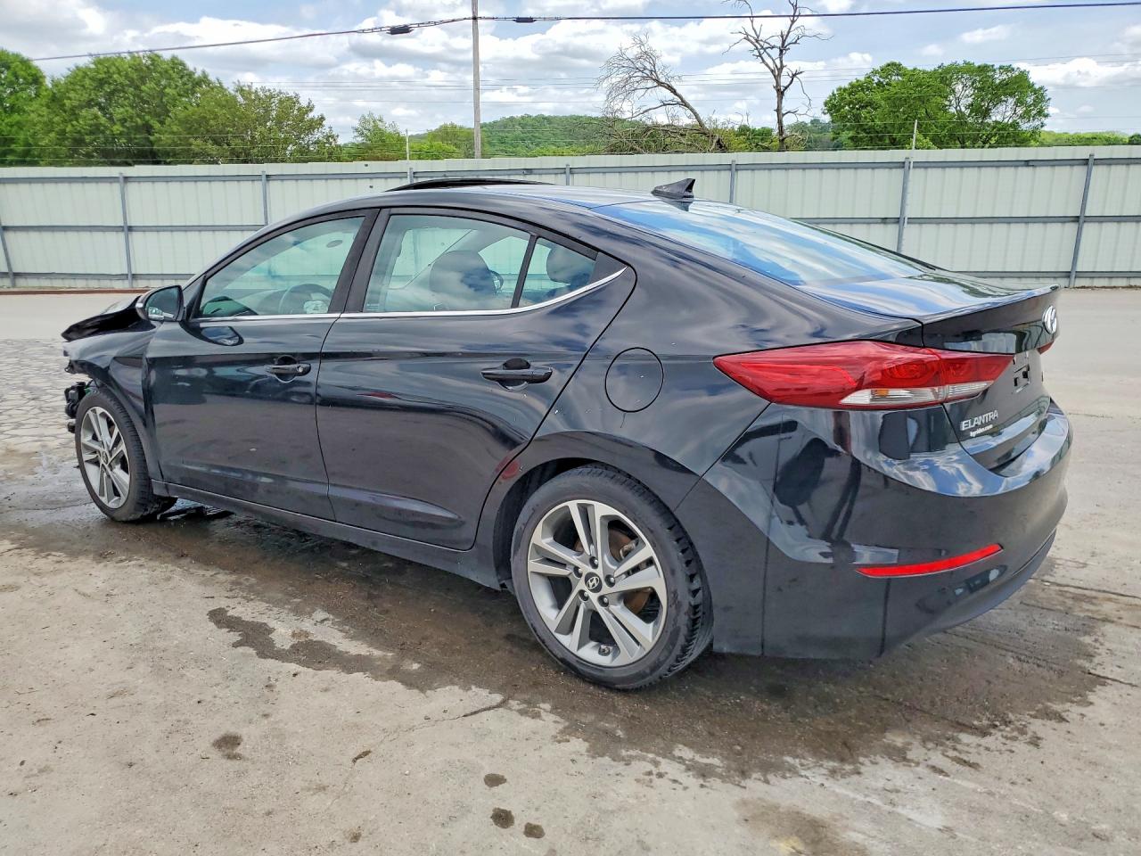 2018 Hyundai Elantra Limited Black vin: KMHD84LF2JU502936