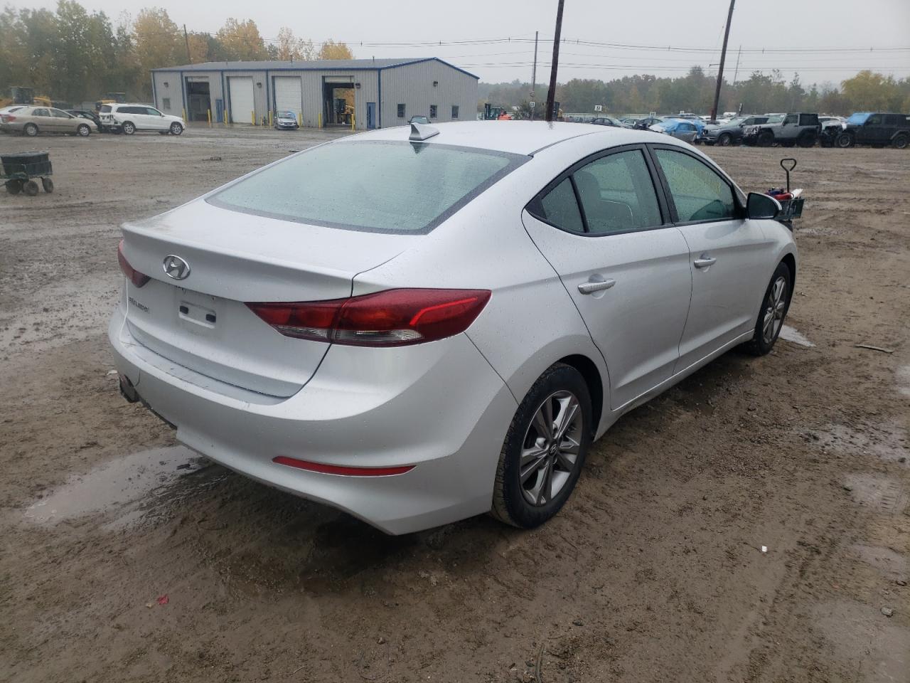 2018 Hyundai Elantra Sel Silver vin: KMHD84LF2JU533975